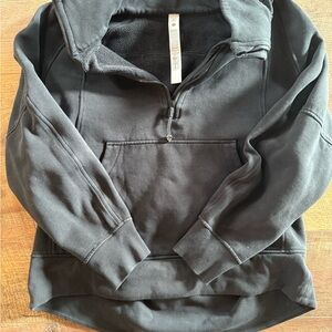 lululemon athletica Black V-Neck Sweater